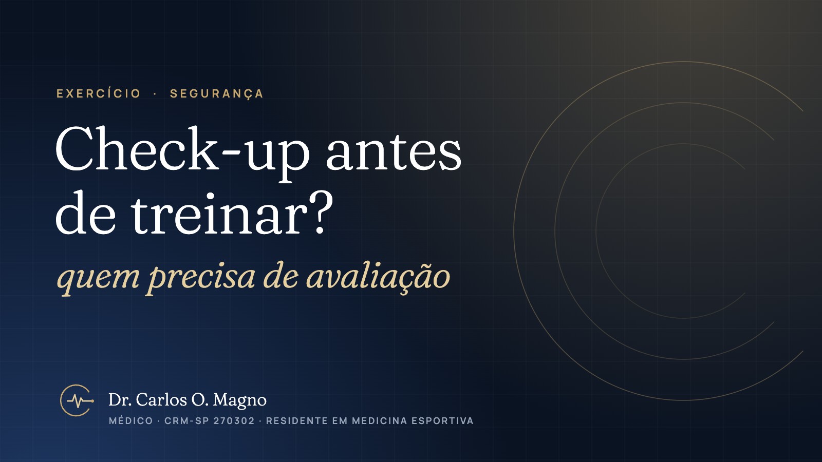 Preciso de check-up antes de começar a treinar? Quem deve passar por avaliação