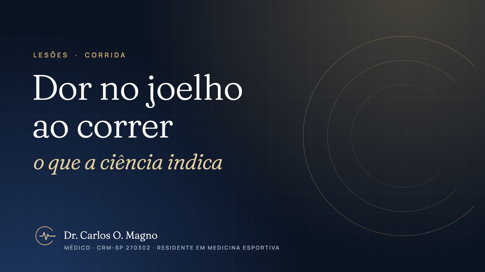 Capa do artigo Dor no joelho ao correr: o que a ciência indica