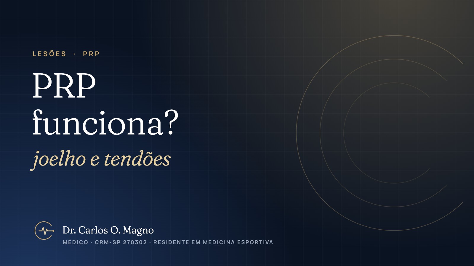 PRP funciona? O que os estudos mostram sobre plasma rico em plaquetas no joelho e nos tendões