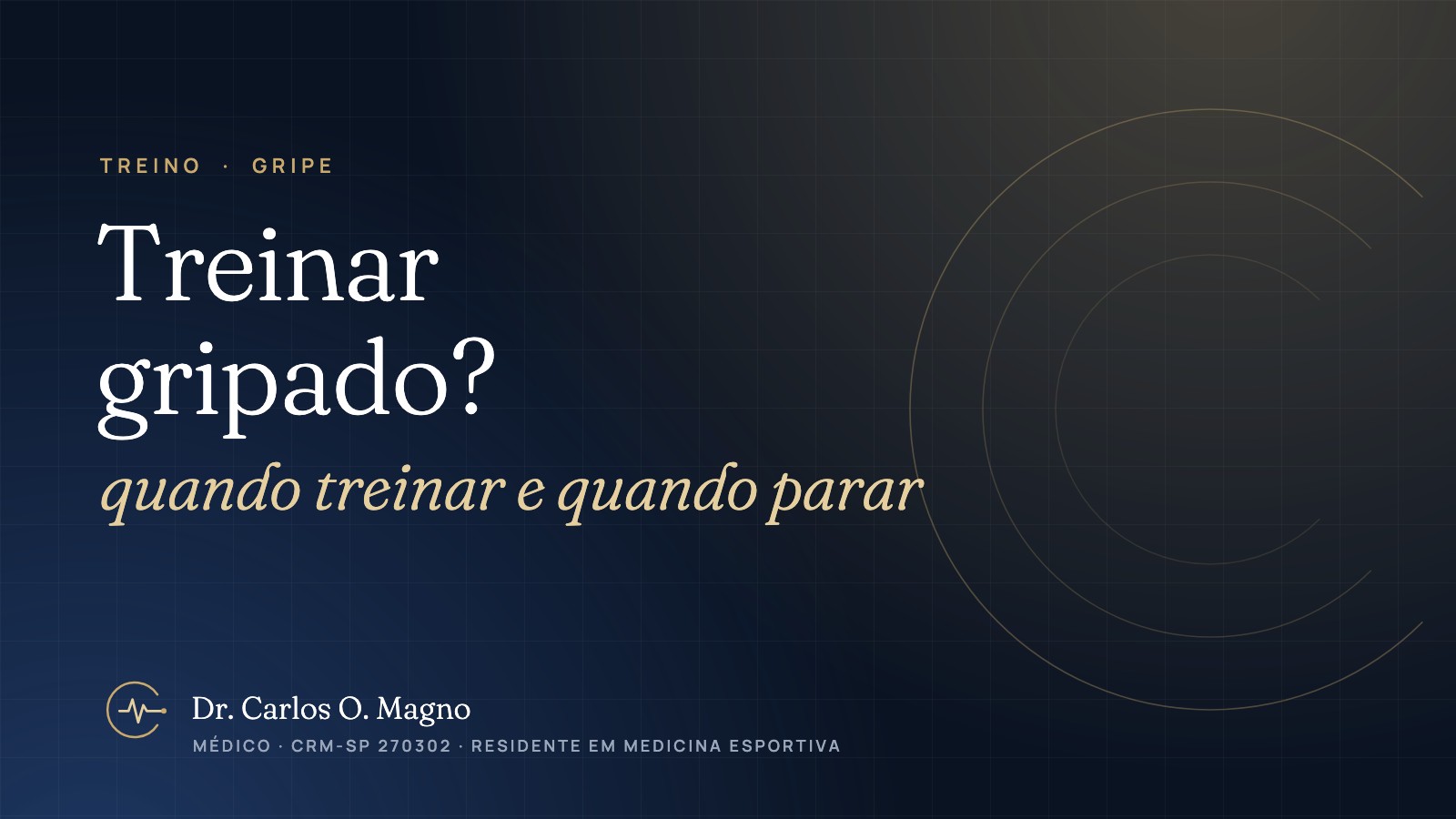 Treinar gripado faz mal? Quando treinar e quando descansar